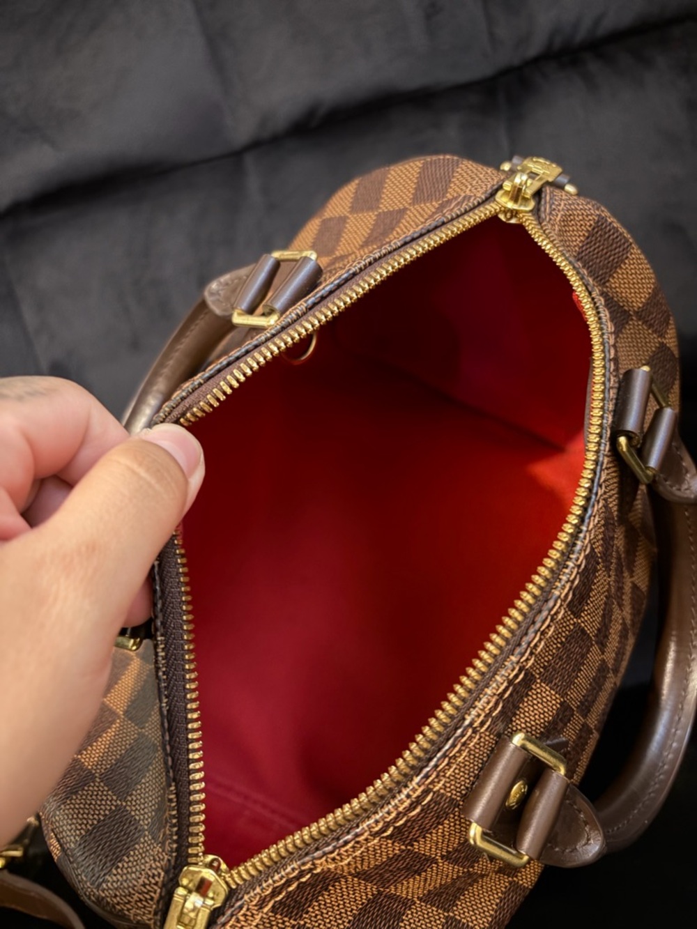 Louis Vuitton Bandouliere 25 Damier Ebene - Picture 12 of 15